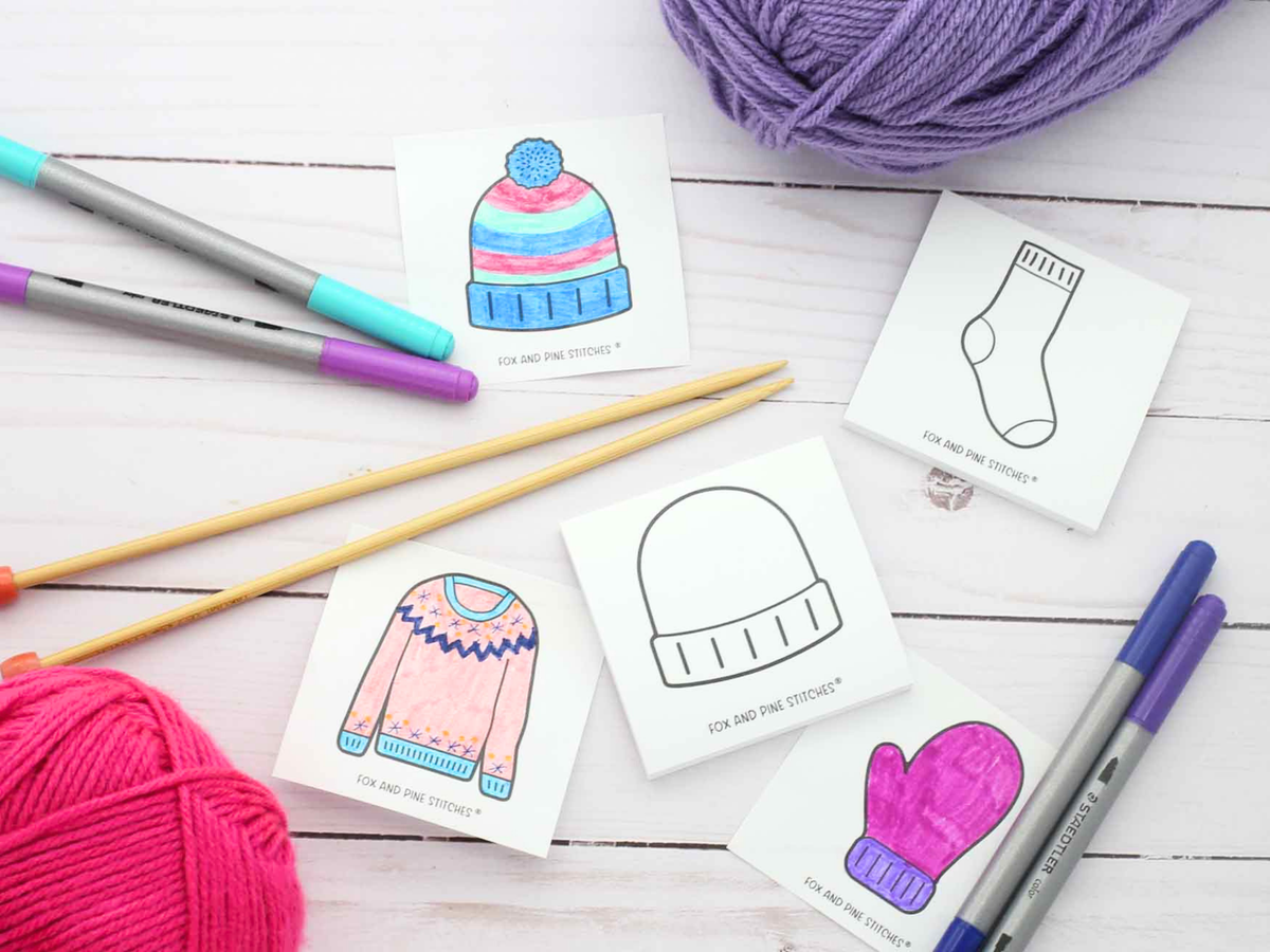 Row Counter Stickies - Fox & Pine Stitches