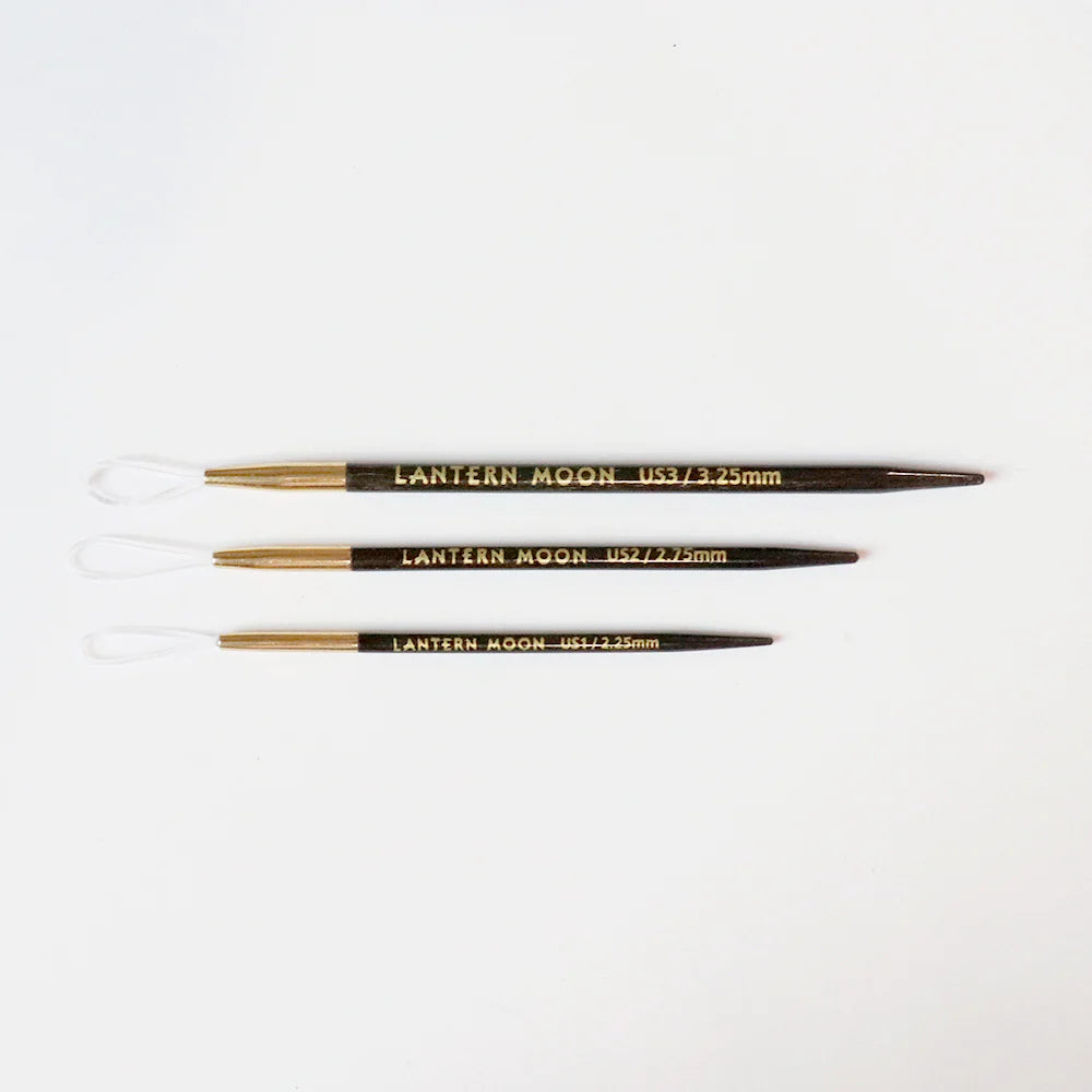 Set of 3 Ebony Finishing Needles - Lantern Moon Lantern Moon