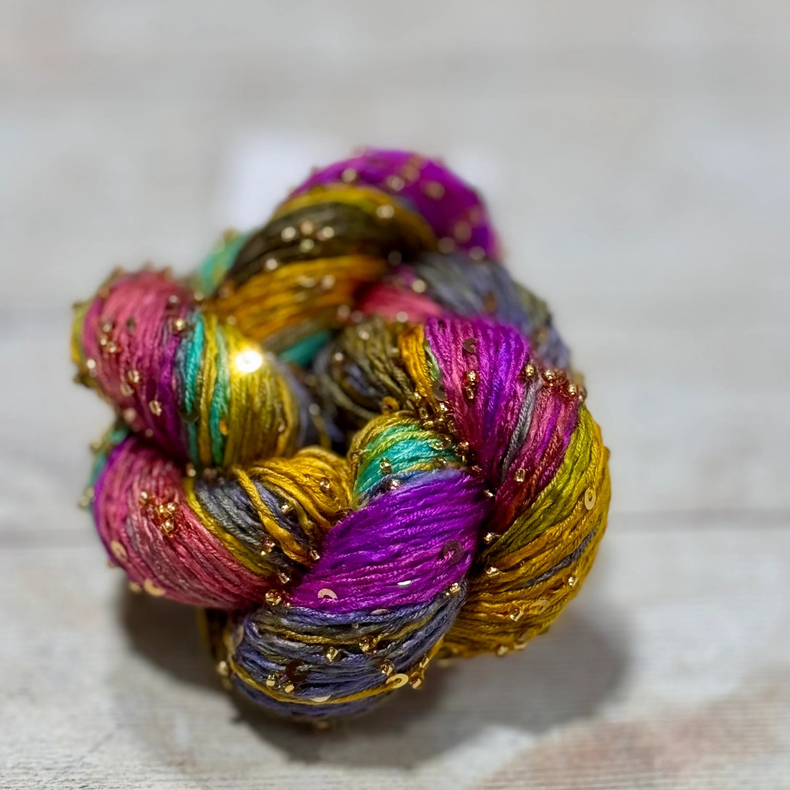 Beaded Silk and Sequins Light
