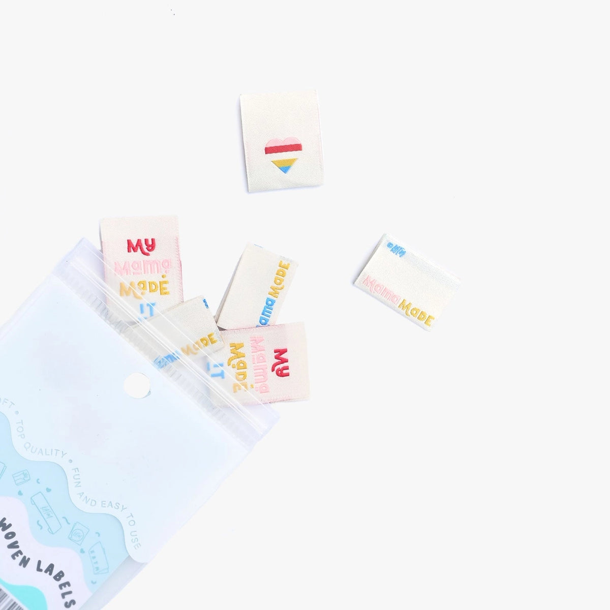 "My Mama Made It" Woven Labels 6 Pack