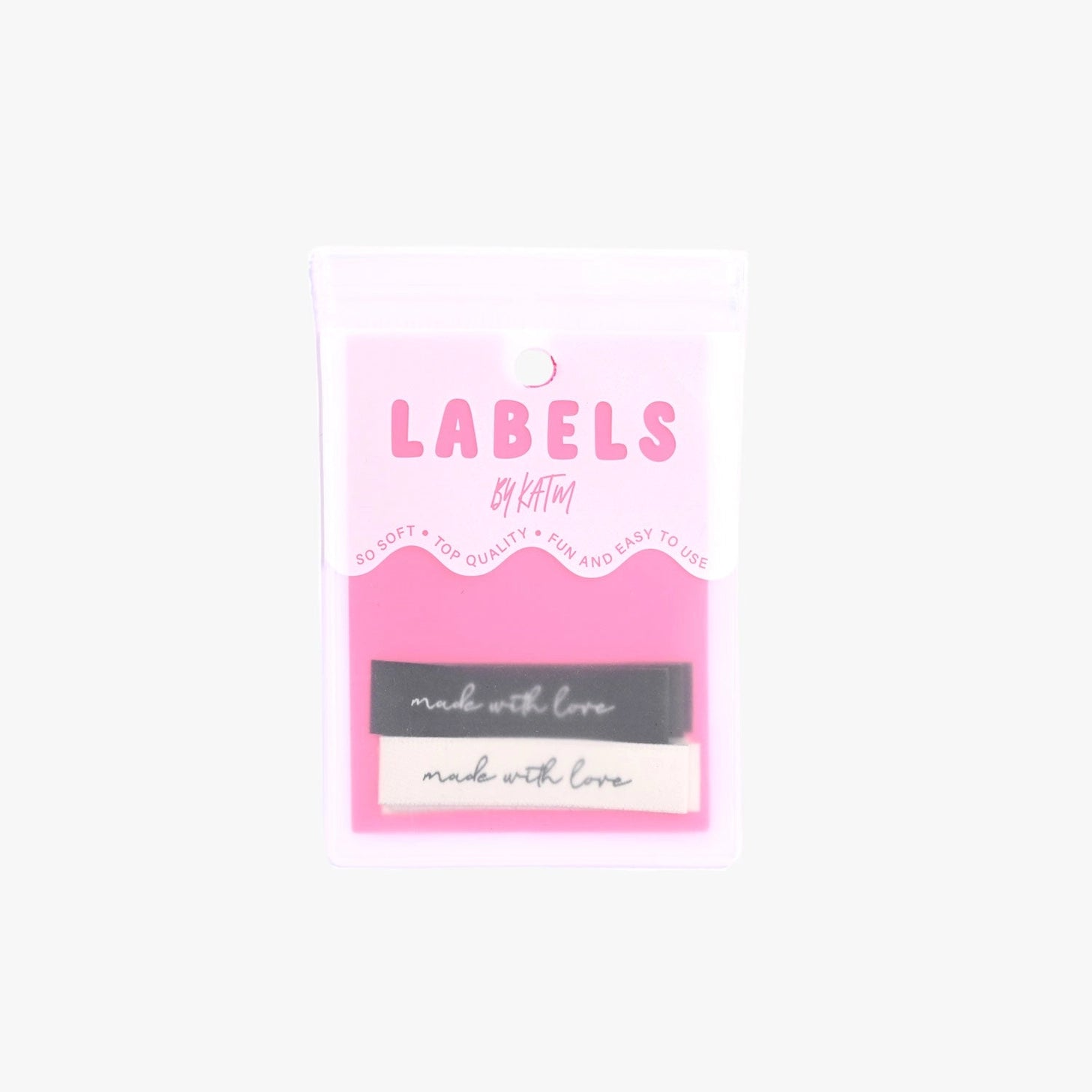 "Made with Love" Woven Labels 6 Pack