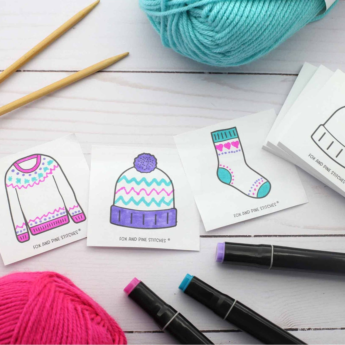 Scribble Stickies - Fox &amp; Pine Stitches