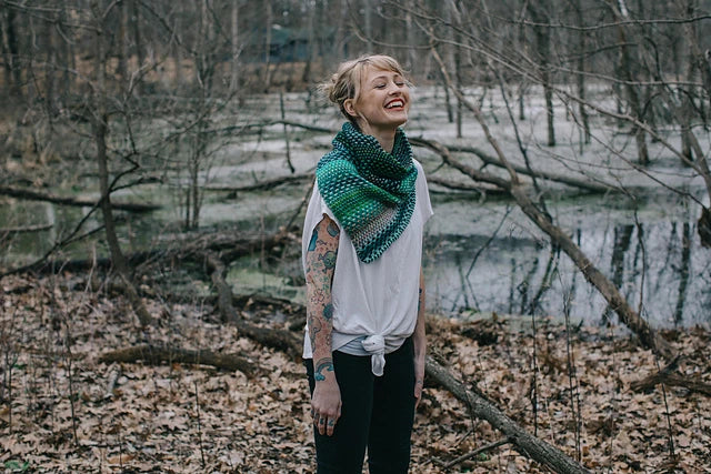 Shift Cowl Kit by Andrea Mowry Urth Yarns