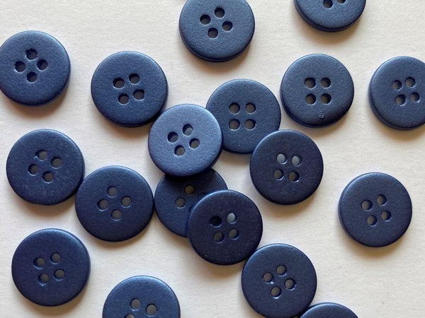Matt Metallic Navy Shell 12mm (½
