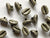 13mm - Coffee Beans: Old Silver Colour Metallic (ABS) TextileGarden