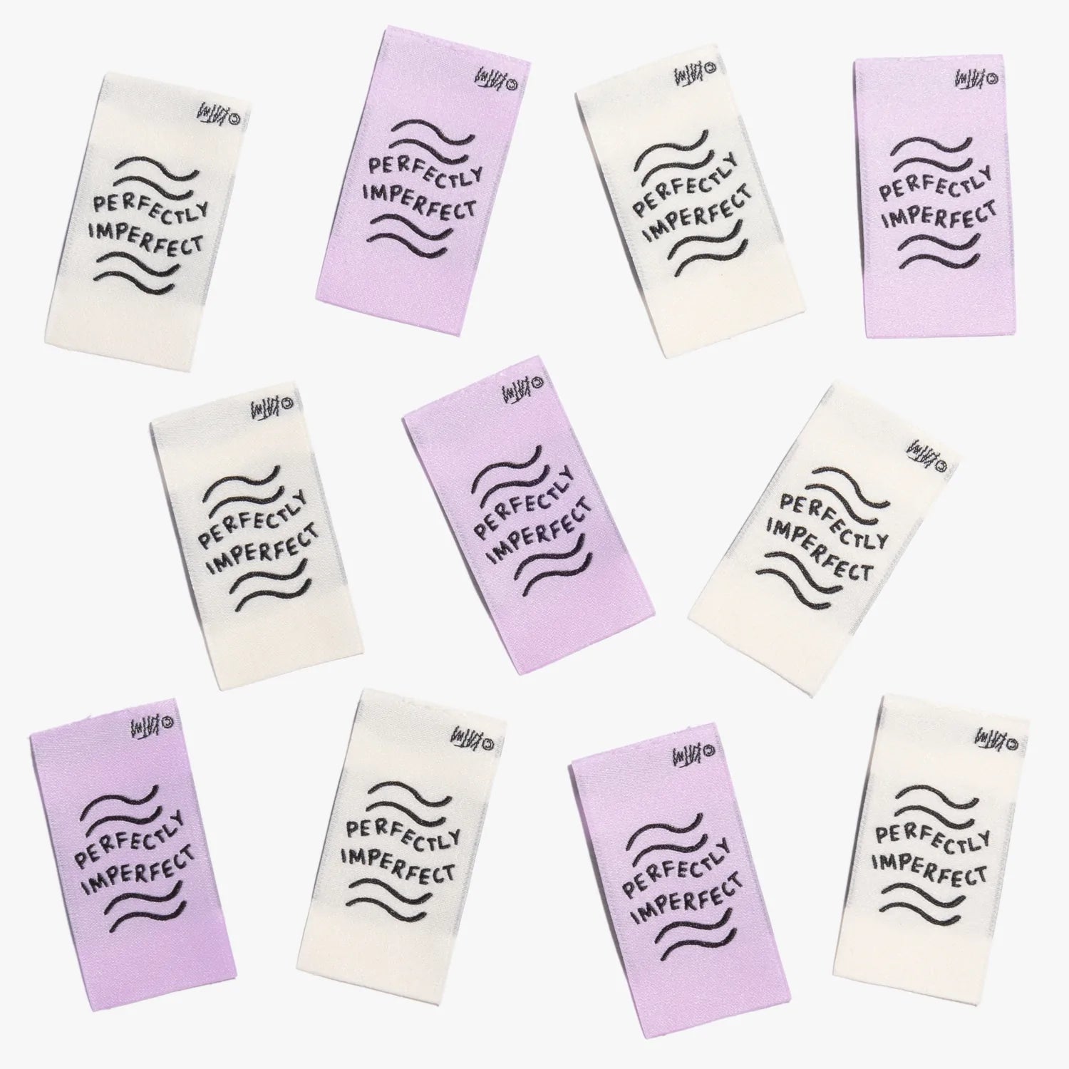 "Perfectly Imperfect" Woven Labels 10 Pack Kylie and the Machine
