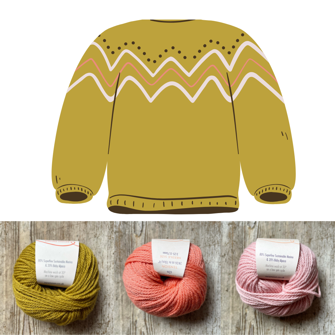 Tilly Cardigan Kit by Mrs Moon Mrs Moon