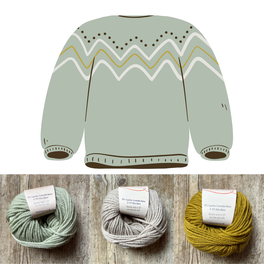 Tilly Cardigan Kit by Mrs Moon Mrs Moon