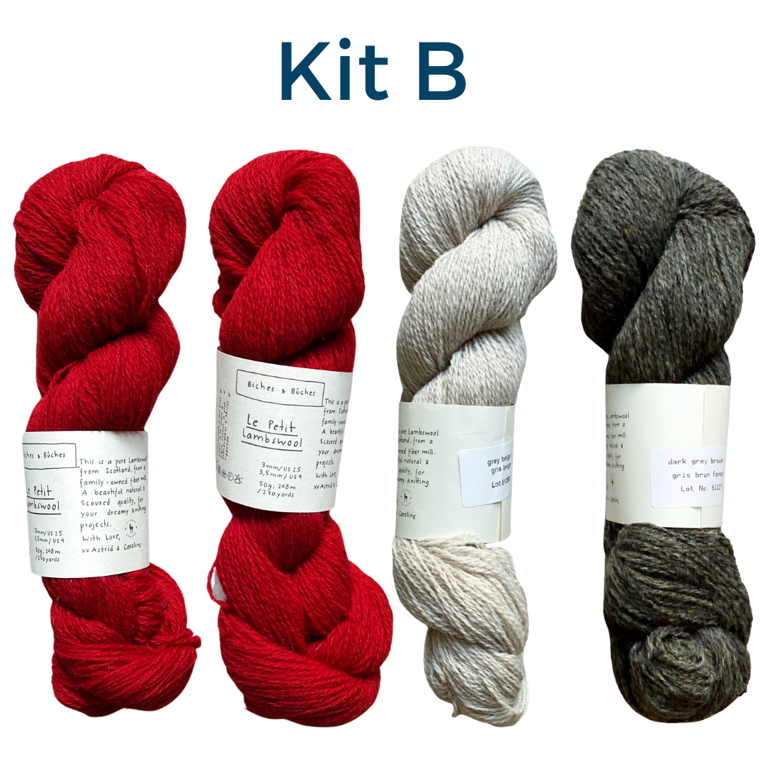 Isla Shawl Kits by Astrid Troland Biches & Bûches