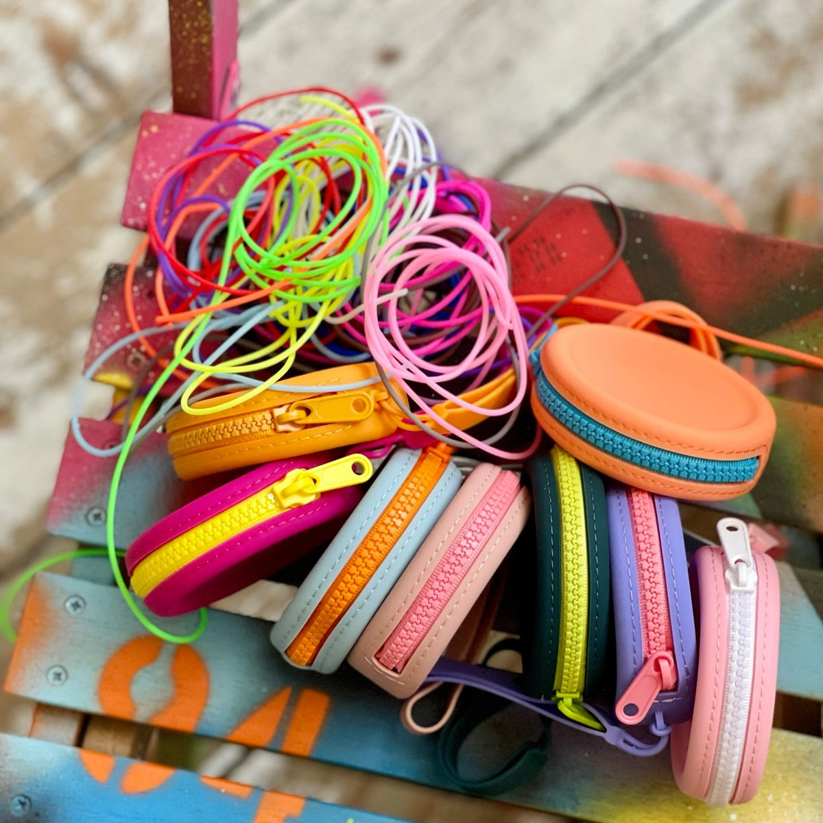 Silicone Stitch Holder Cords & Cases tribeyarns