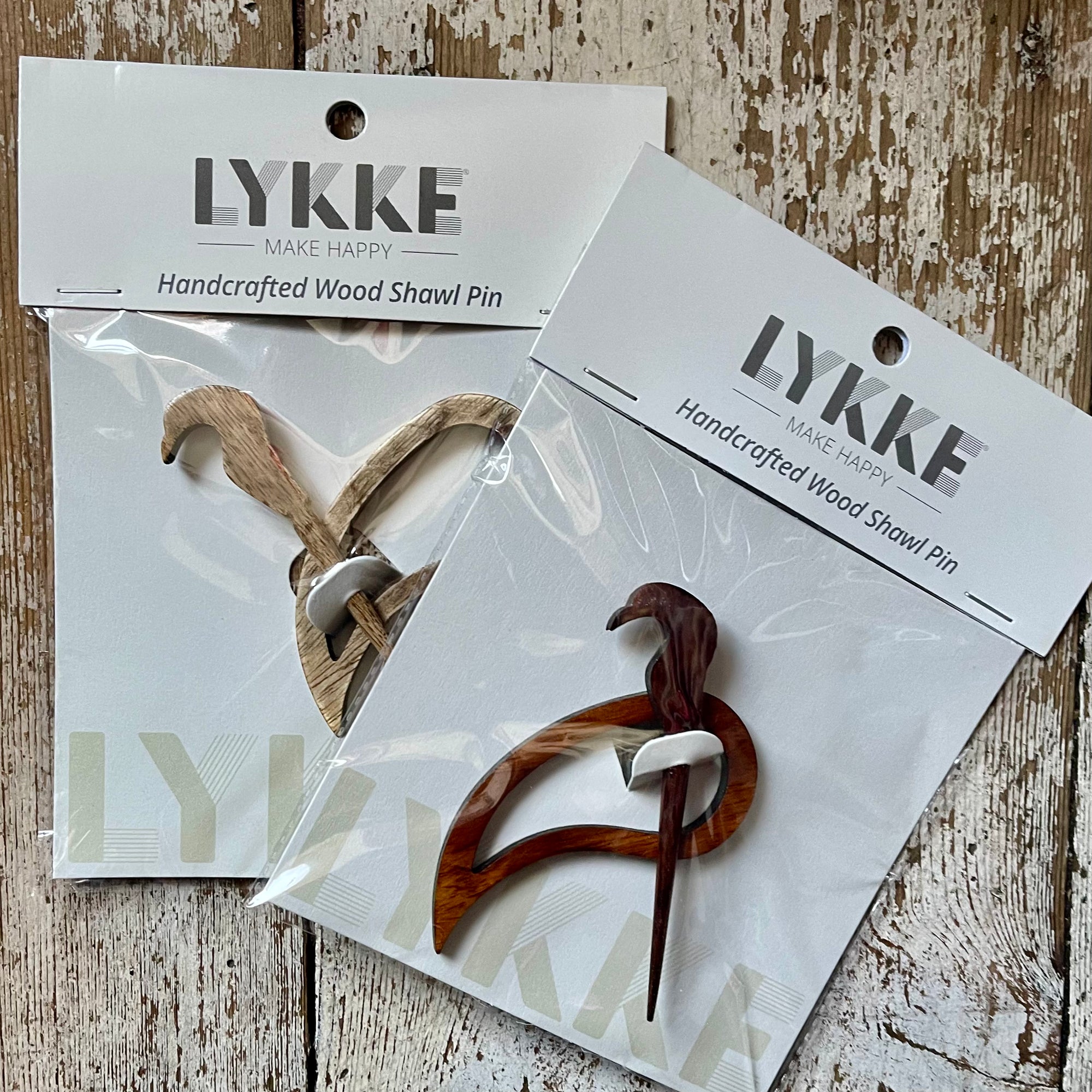 LYKKE Wooden Shawl Pins - Teardrop LYKKE
