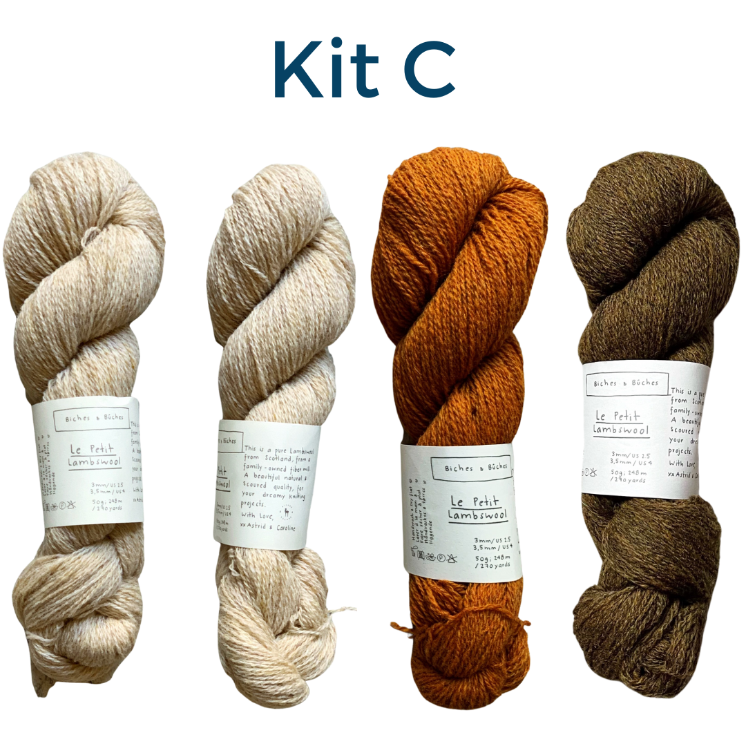 Isla Shawl Kits by Astrid Troland Biches & Bûches