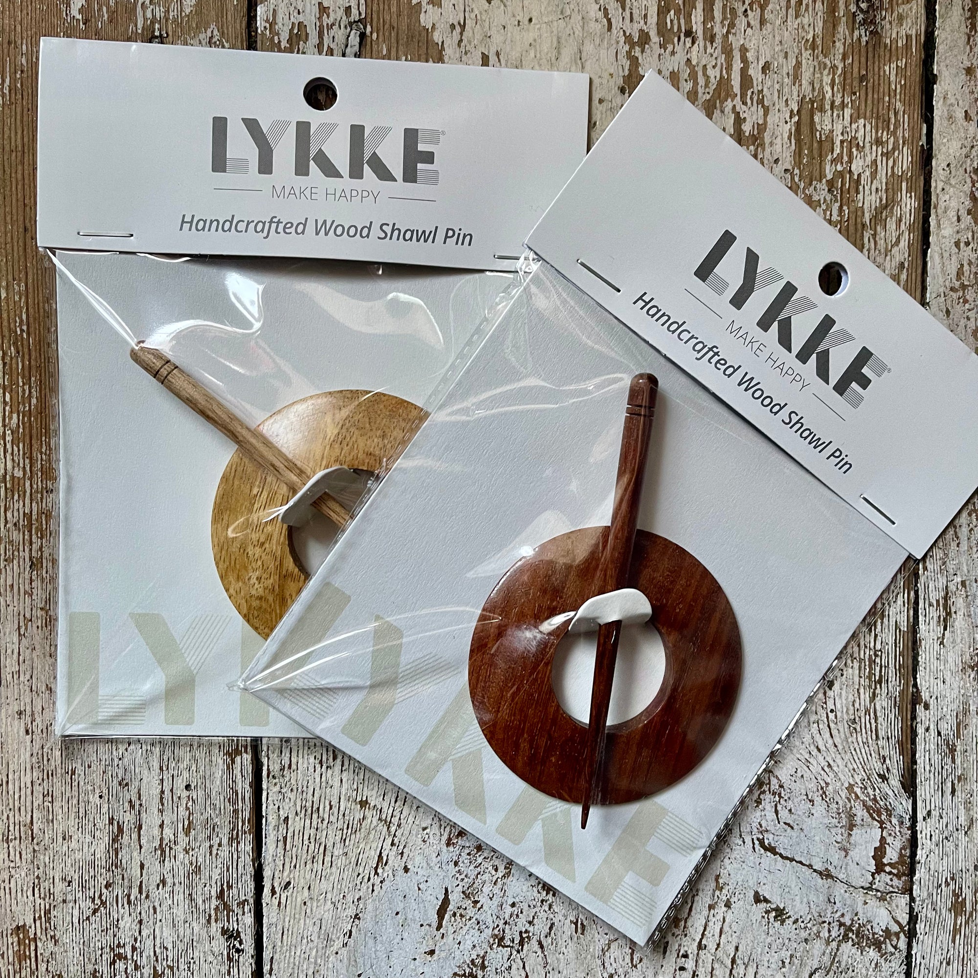 LYKKE Wooden Shawl Pins - Circle LYKKE