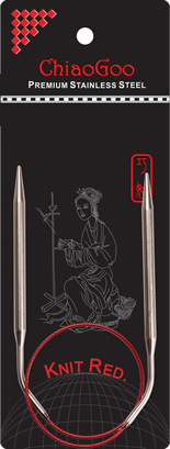 40cm (16") Chiaogoo Fixed Circular Knitting Needles ChiaoGoo
