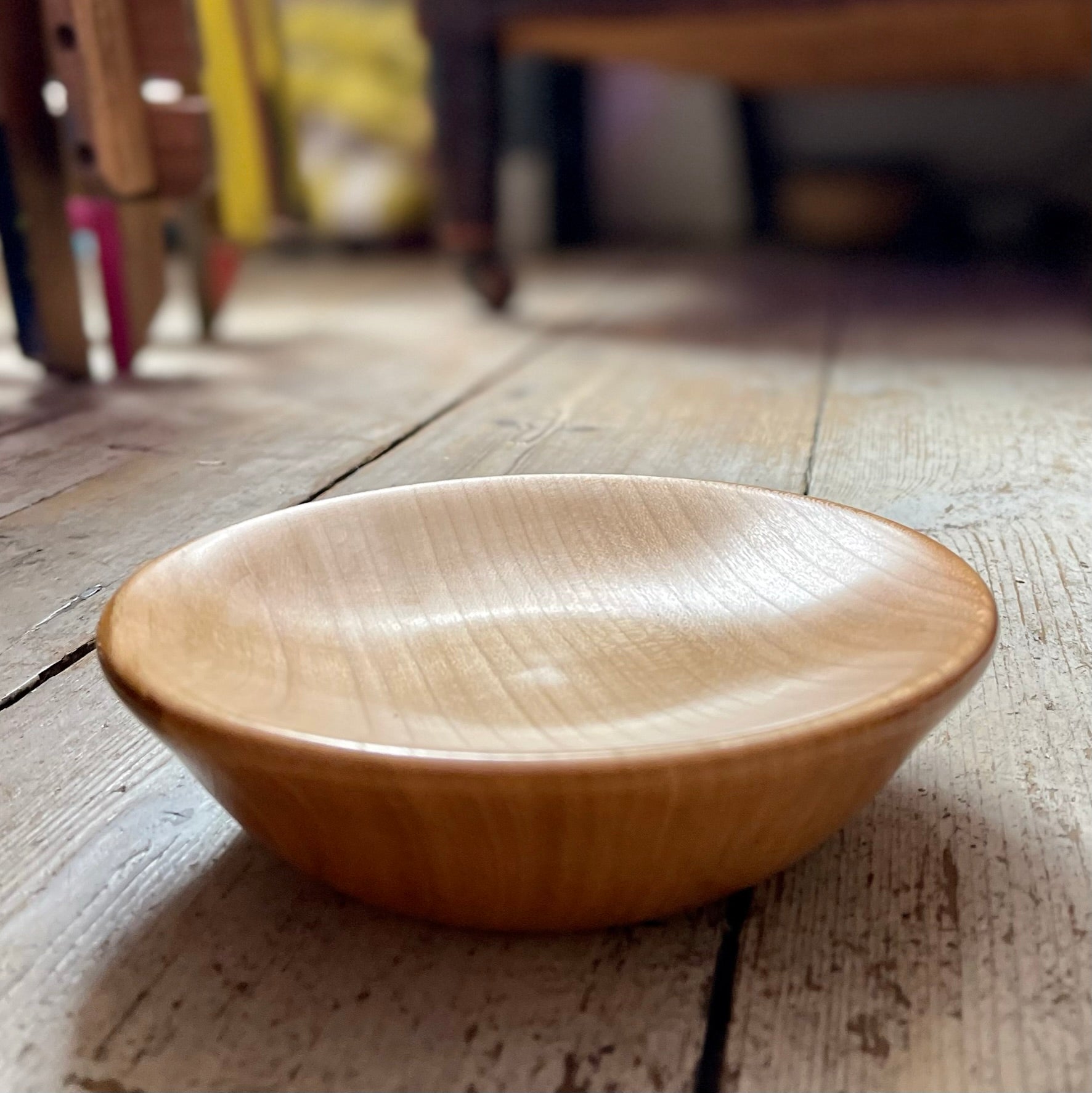 Hand-Turned Wooden Magnetic Bowl - Cherry tribeyarns