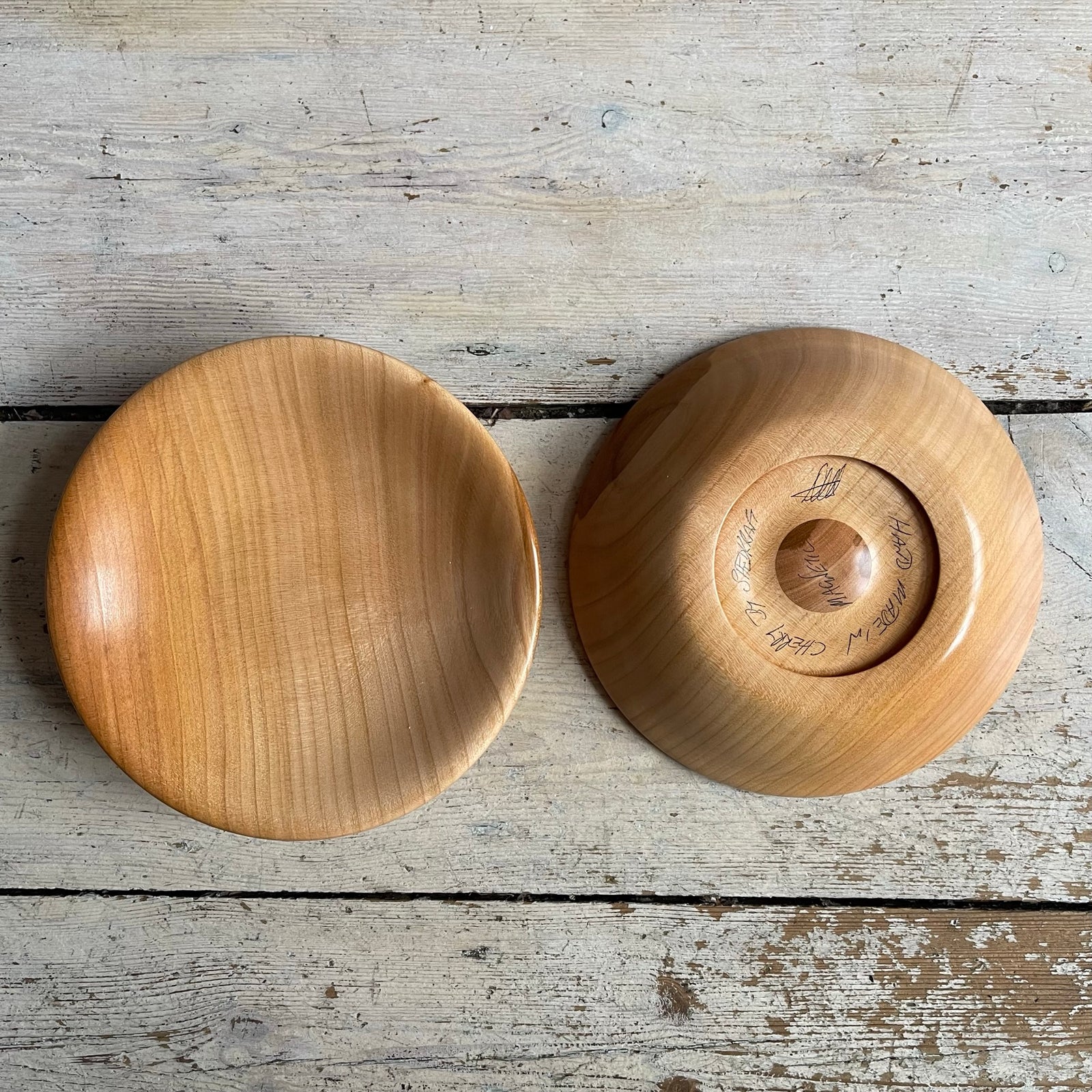 Hand-Turned Wooden Magnetic Bowl - Cherry tribeyarns