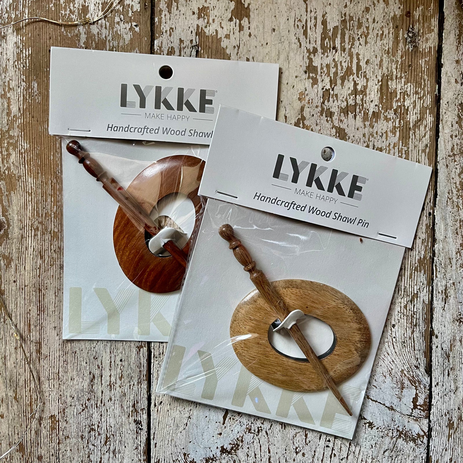 LYKKE Wooden Shawl Pins - Oval LYKKE