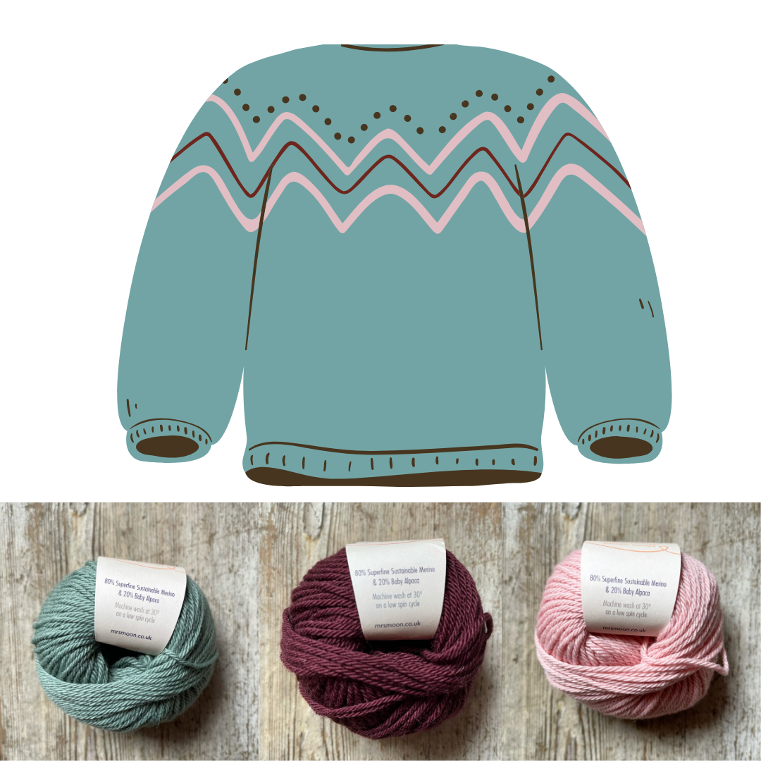 Tilly Cardigan Kit by Mrs Moon Mrs Moon