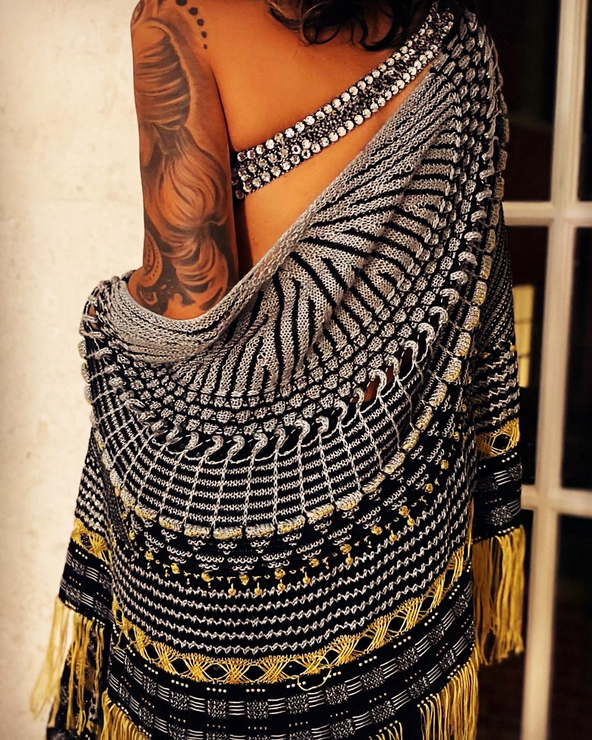 Monochrome Shawlography Shawl Kit tribeyarns