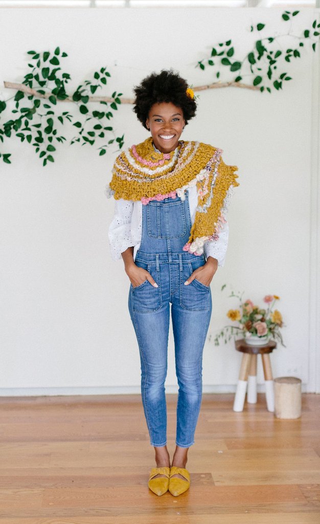 Bonfire Shawl Kit Knit Collage