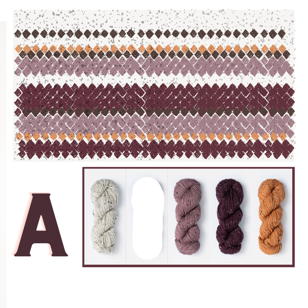 Brentwood Pillow Kits with Woolstok Tweed Blue Sky Fibers