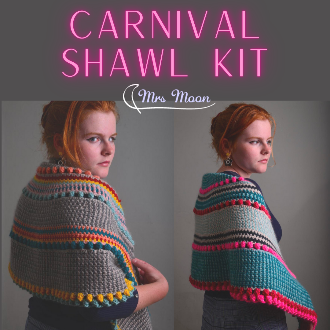 Carnival Shawl Crochet Kit by Mrs Moon Mrs Moon