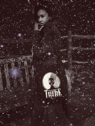 Limited Edition BLACK & FOIL Tribe Canvas Sling Bag tribeyarns