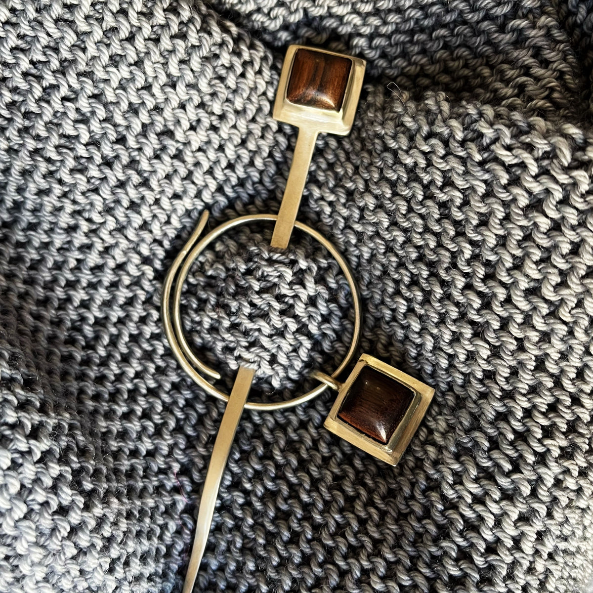 Rosewood Charm Shawl Pin JUL Designs