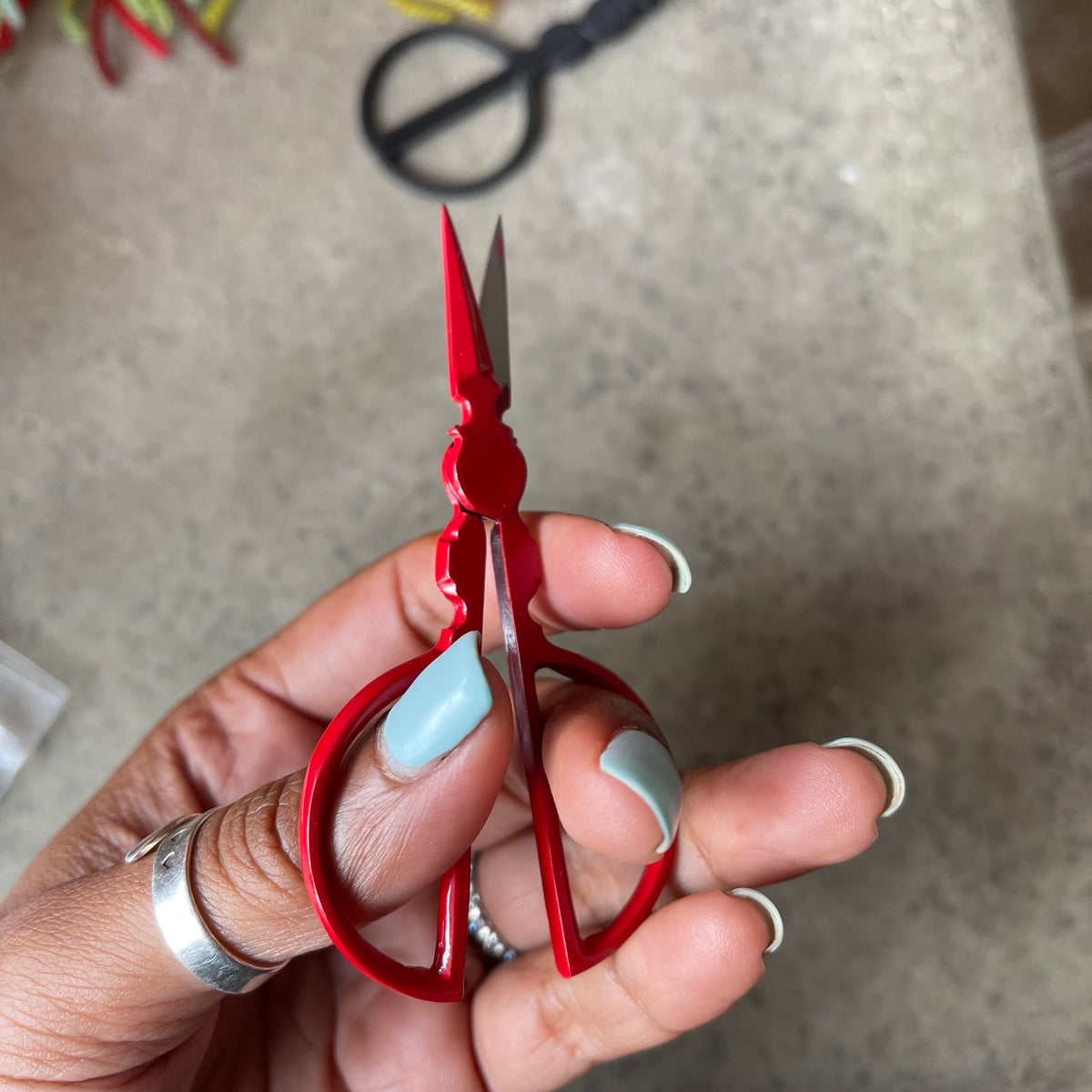 Miniature Roly Poly Scissors, TSA Approved Tribe Yarns, London