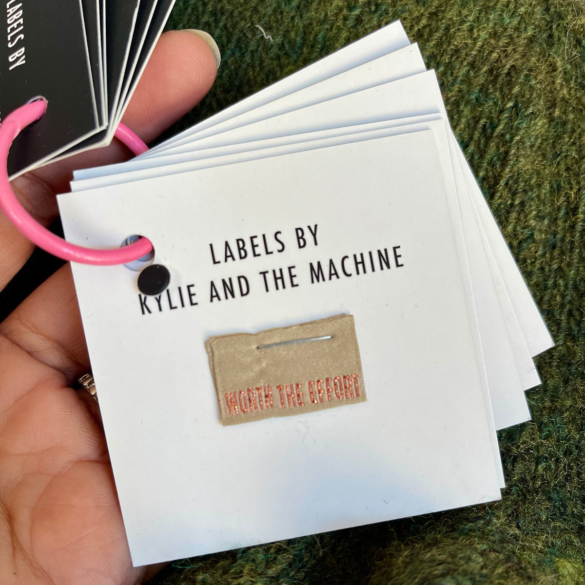 "Worth the Effort" Woven Labels 8 Pack Kylie and the Machine