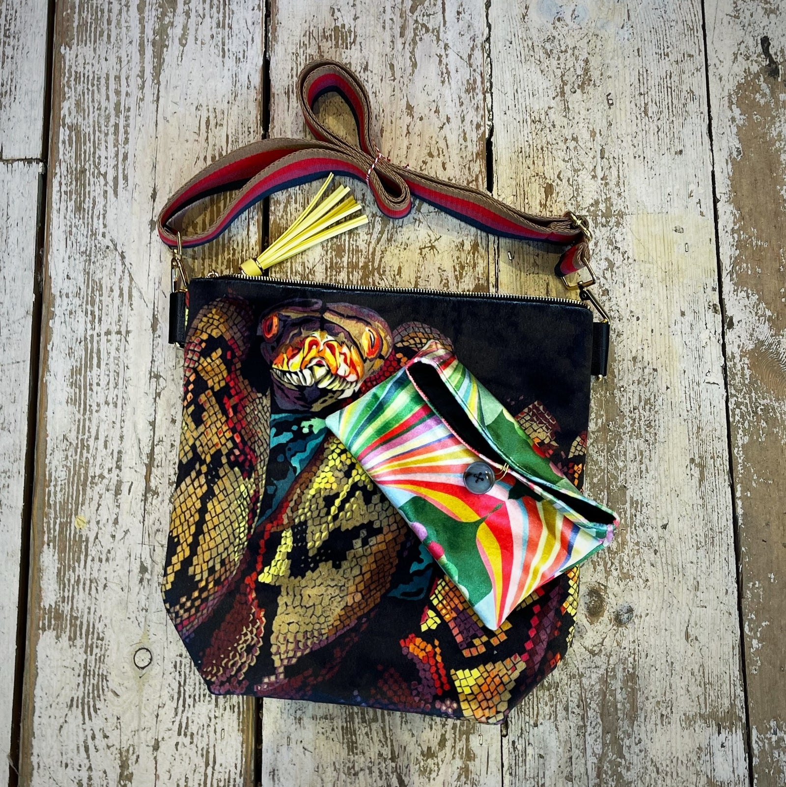 Velvet Snake Bag & Pouch tribeyarns