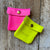 Geo-Metry Neon Leather Pouch Geo-Metry