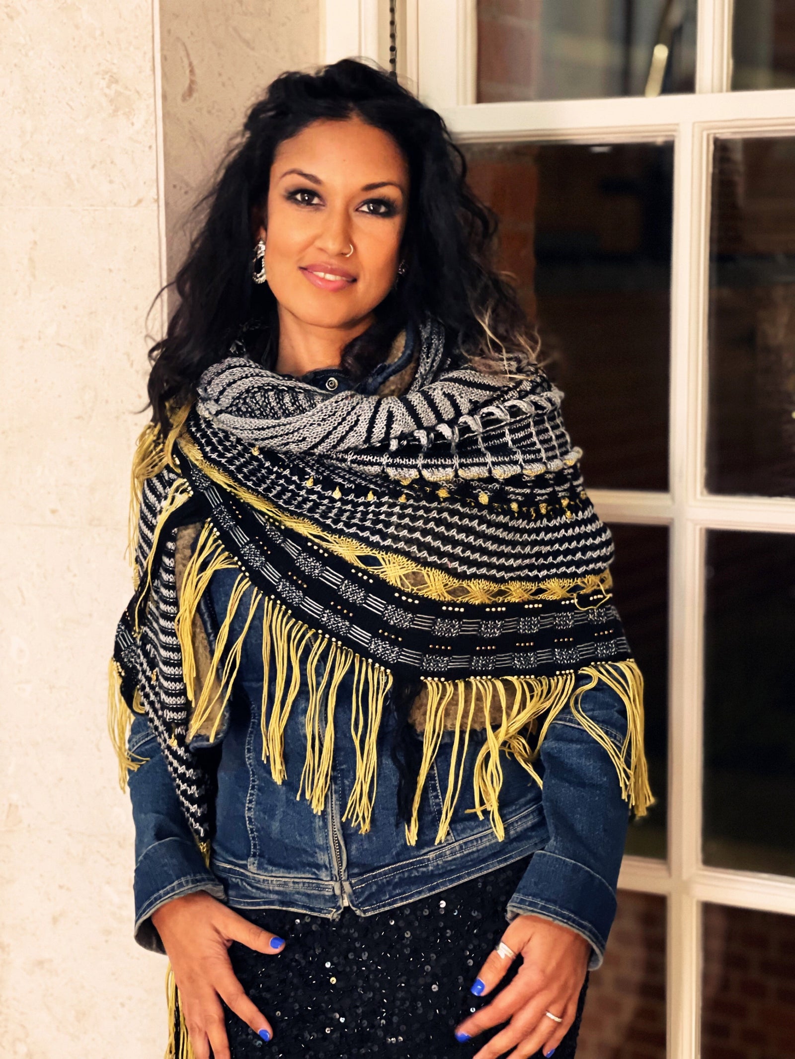 Handmade Tribal Brass Dangles - Triangles tribeyarns