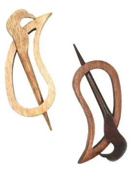 LYKKE Wooden Shawl Pins - Teardrop LYKKE