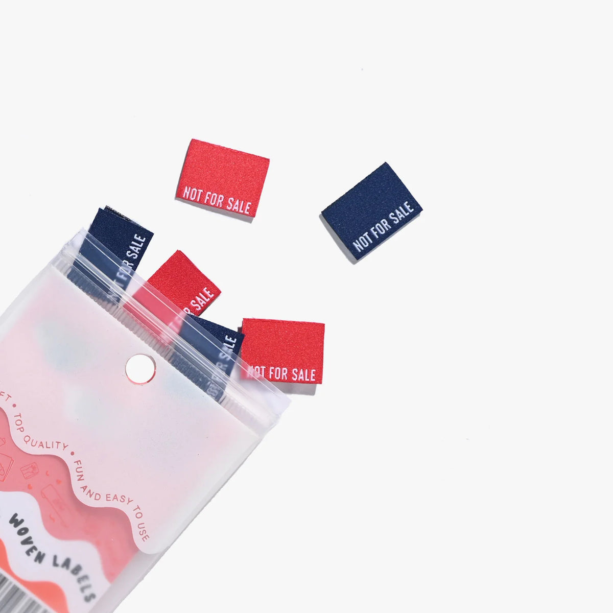 "Not For Sale" Woven Labels 6 Pack Kylie and the Machine