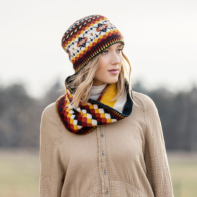 Bainbridge Tam & Cowl Kit for Woolstok Light Blue Sky Fibers