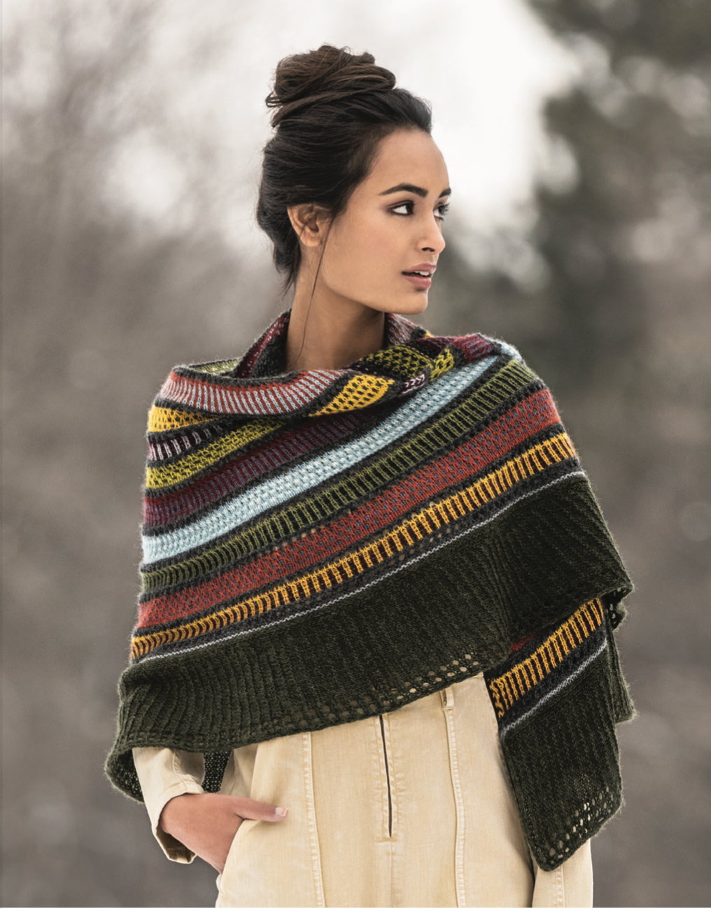 14 Colour Woolstok Light Shawl Kit Blue Sky Fibers