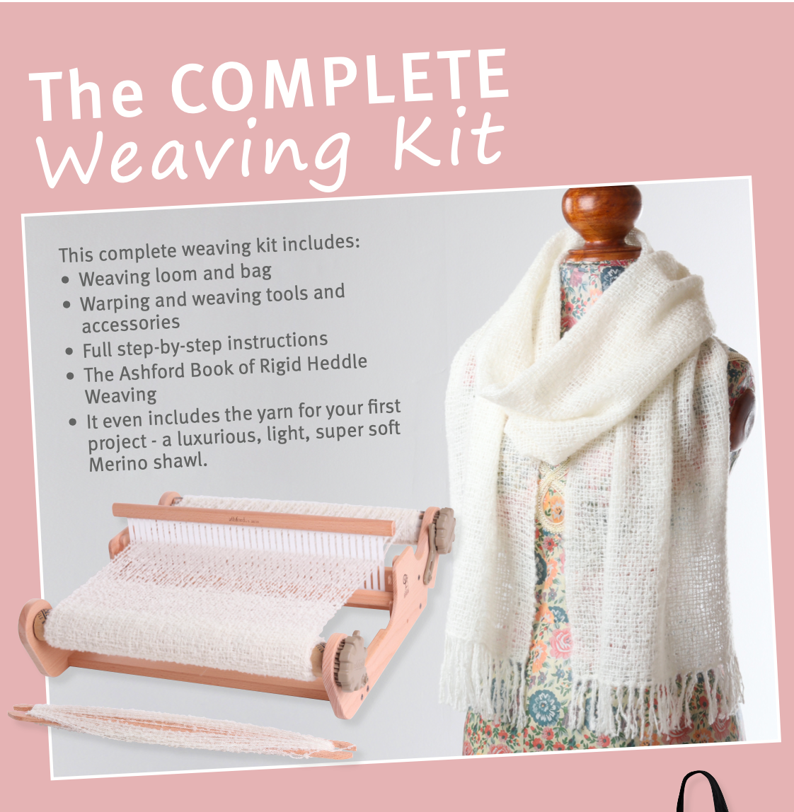 Ashford Complete Weaving Kit Shop Now Tribe Yarns, London