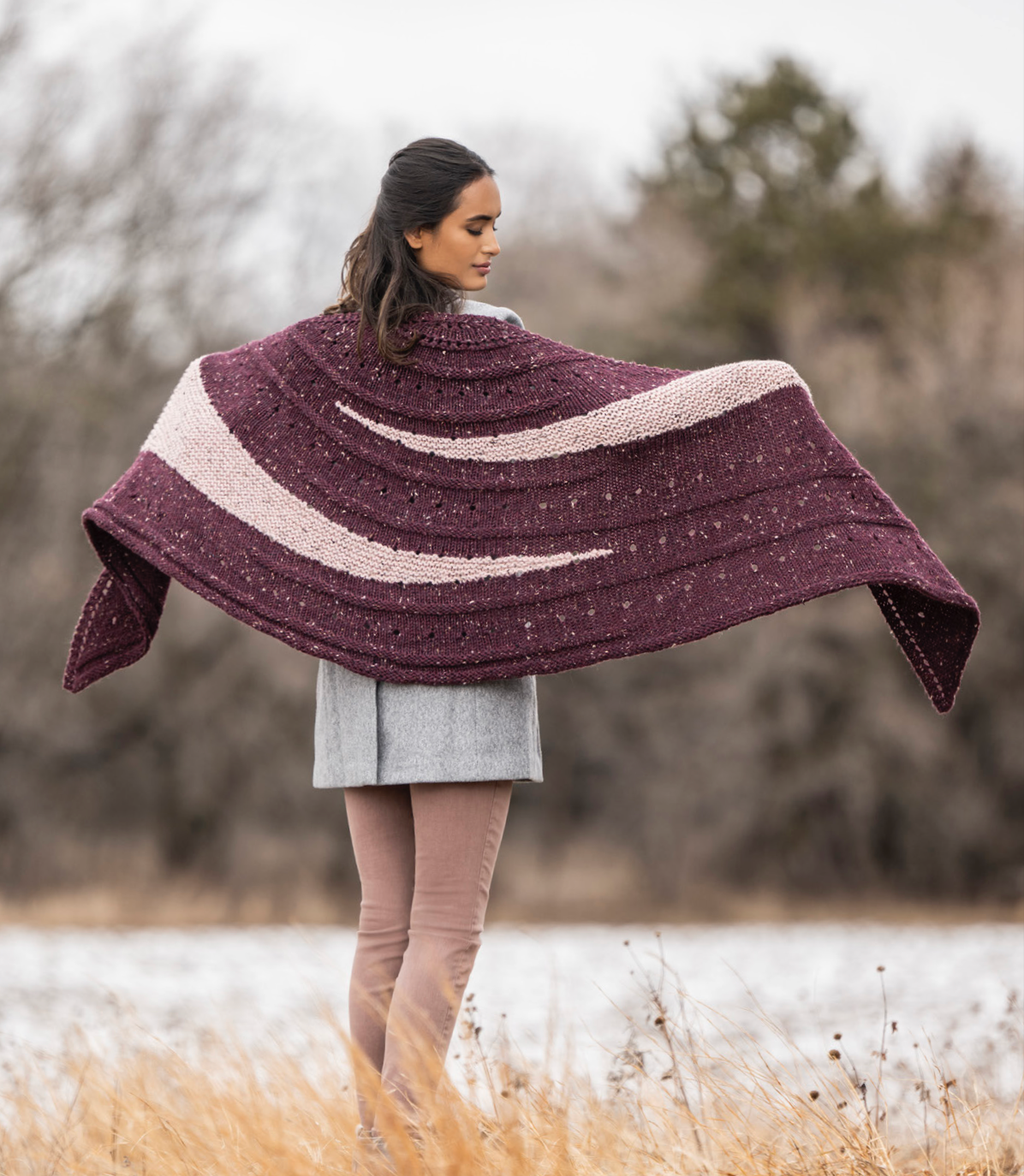 Kelso Wrap Kits with Woolstok Tweed Blue Sky Fibers