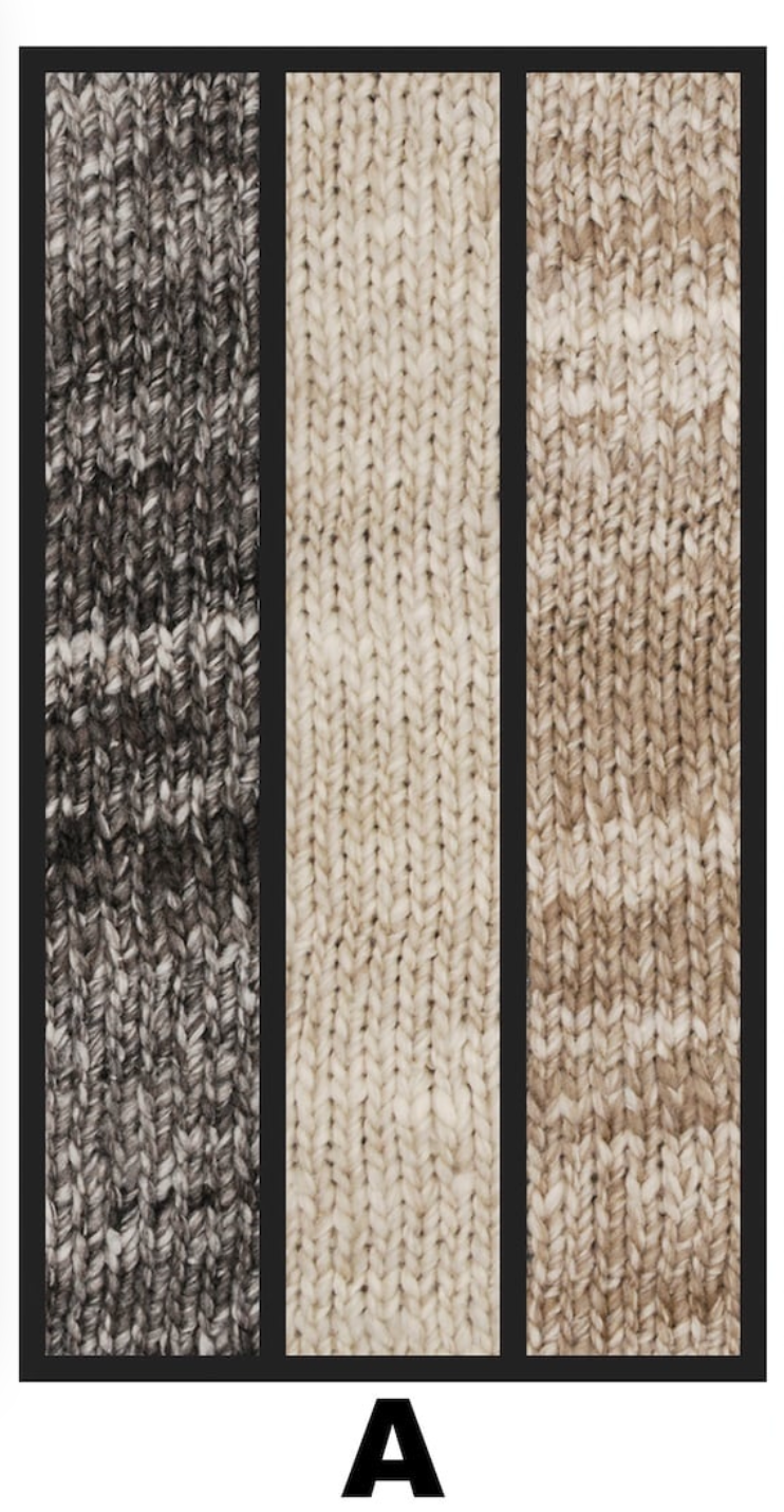 Akaroa Scarf Kit in Haunui Silk Noro