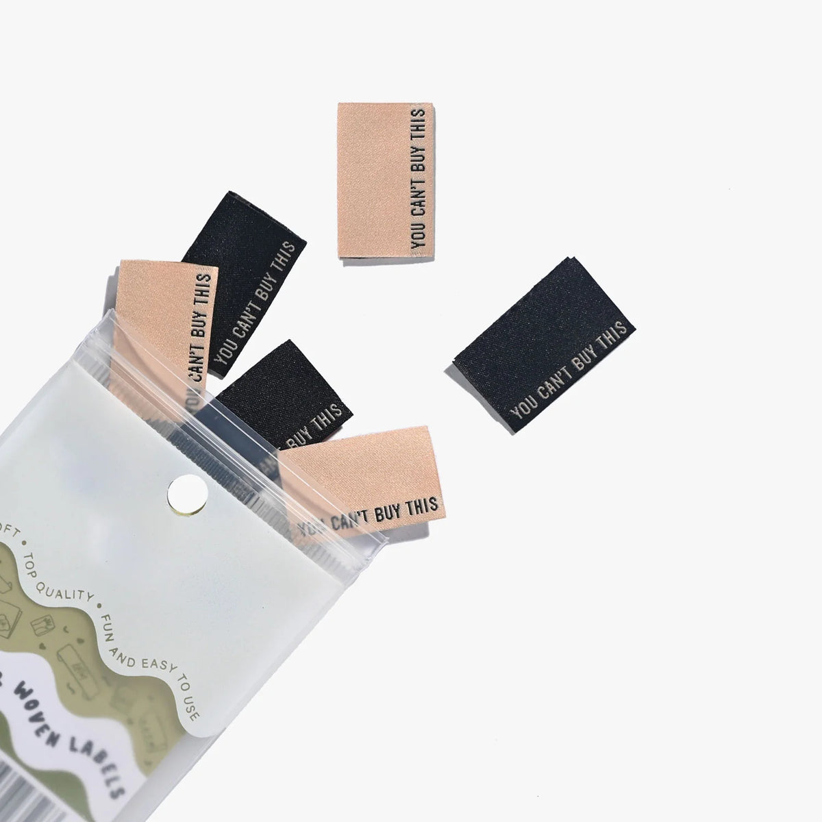 "You Can't Buy This" Woven Labels 10 Pack Kylie and the Machine