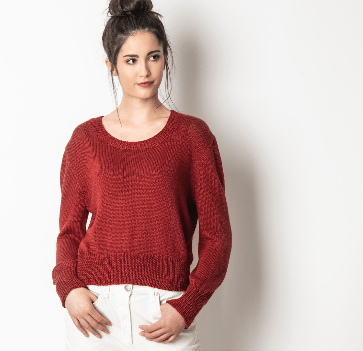 Lake Melissa Sweater Kit in Metalico Blue Sky Fibers