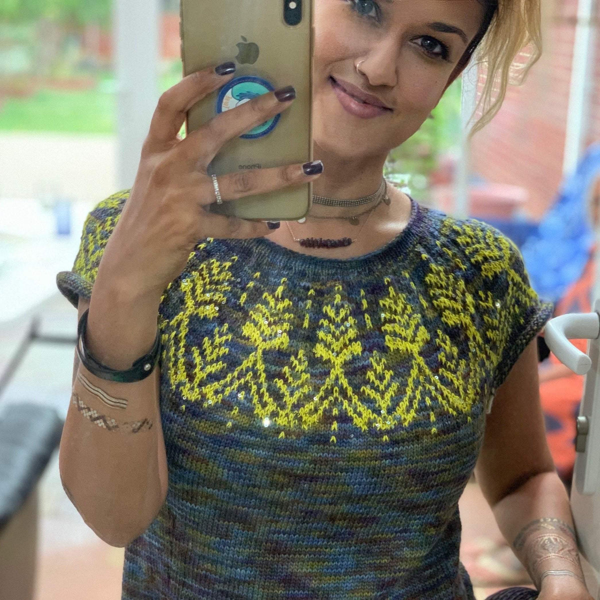 Beaded Anaashah Sweater Kit Artyarns