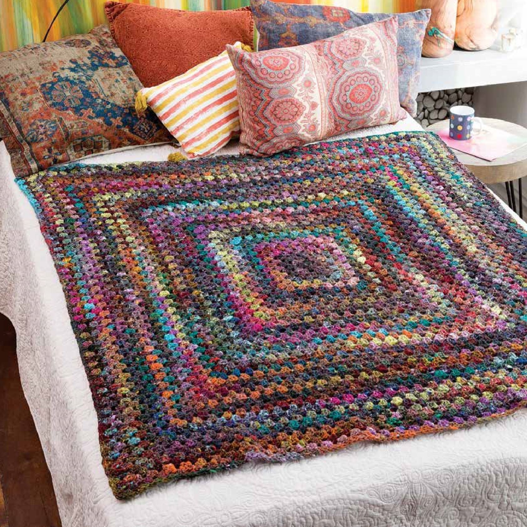 Big Granny Afghan Crochet Pattern by Noro Noro