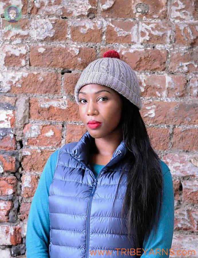 Cable and Rib Hat Pattern The Fibre Co