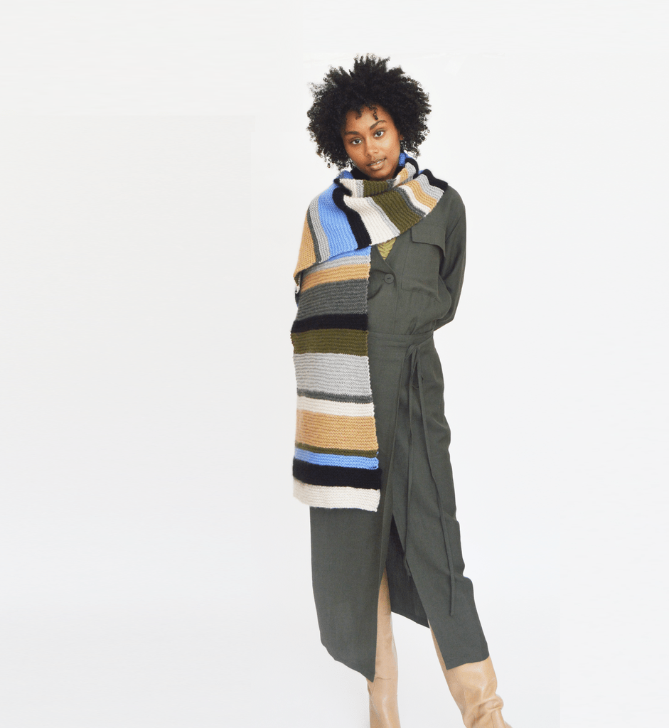 Colour Palette Scarf Pattern by Clinton Hill Cashmere Clinton Hill Cashmere