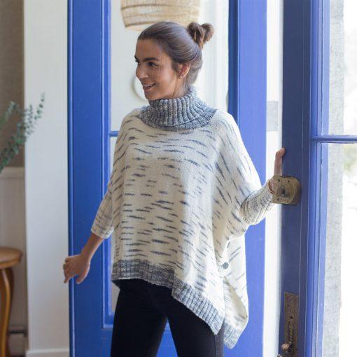 Columba Poncho Pattern Swans Island