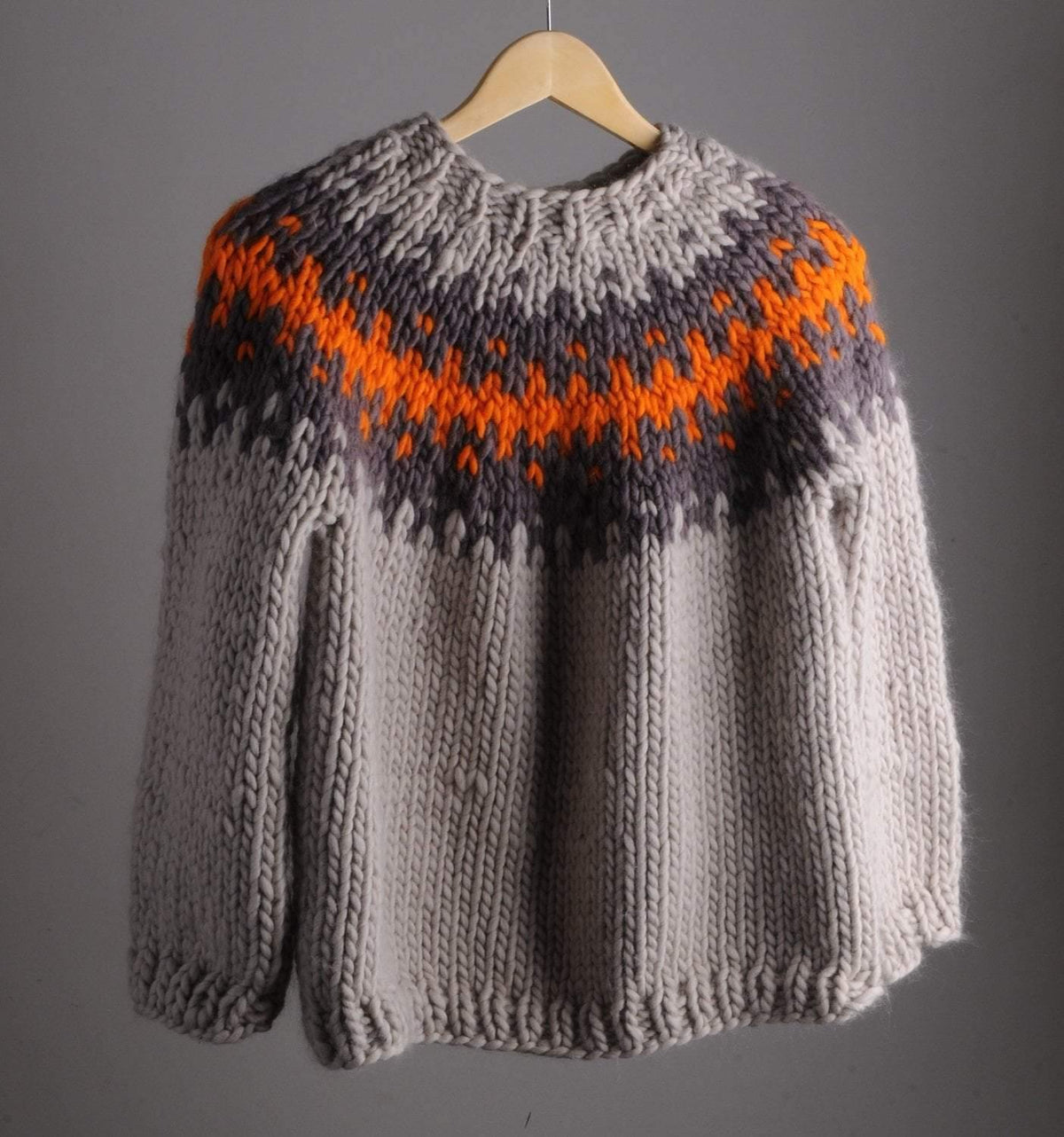 Fairisle Yoke Jumper Pattern by Mrs Moon Tribe Yarns, London