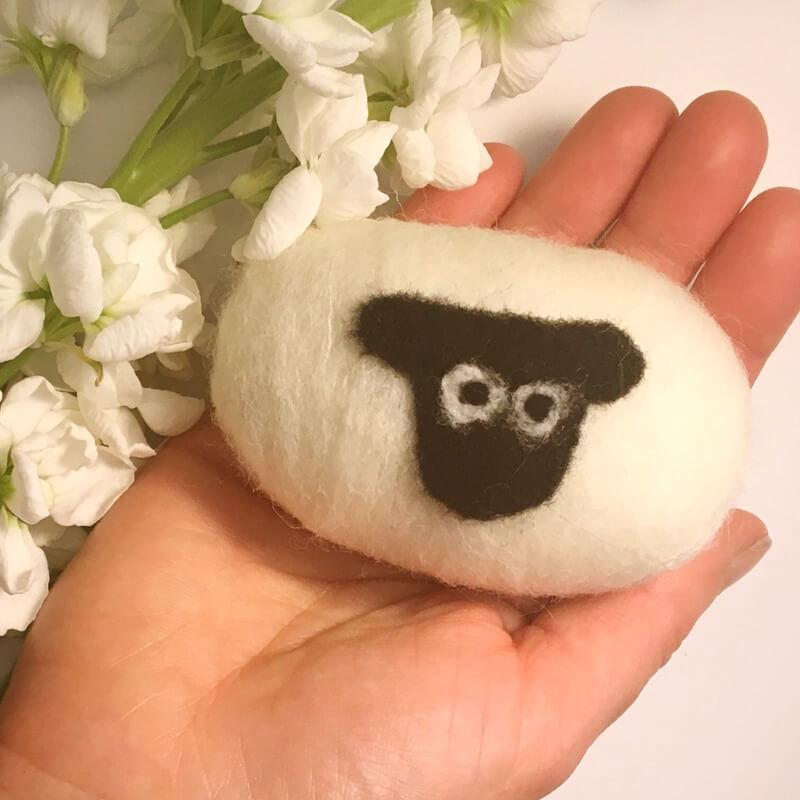 Felted Soap Little Beau Sheep