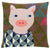 Fru Zippe: Pig Pillow Cross Stitch Kit Fru Zippe